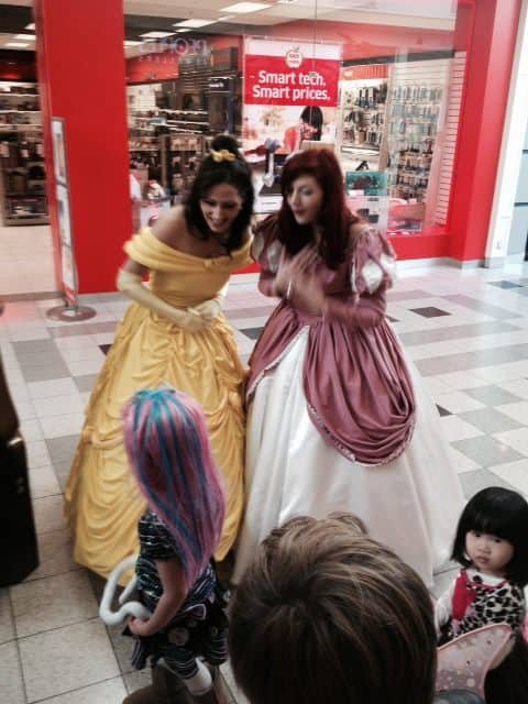 Princesses at Northland Village Mall Halloween Party in Calgary
