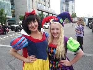 Apple Princess and Adorable Jester at the Calgary Stampede 2014 Parade