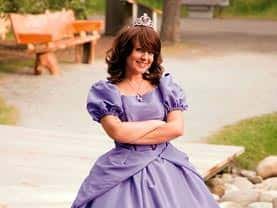 The Purple Princess has a lovely ballgown that little girls love to have at their Calgary birthday party.