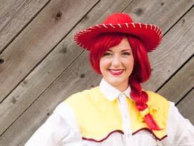 Toy Cowgirl Jess knows how to entertain kids at Calgary Stampede events!