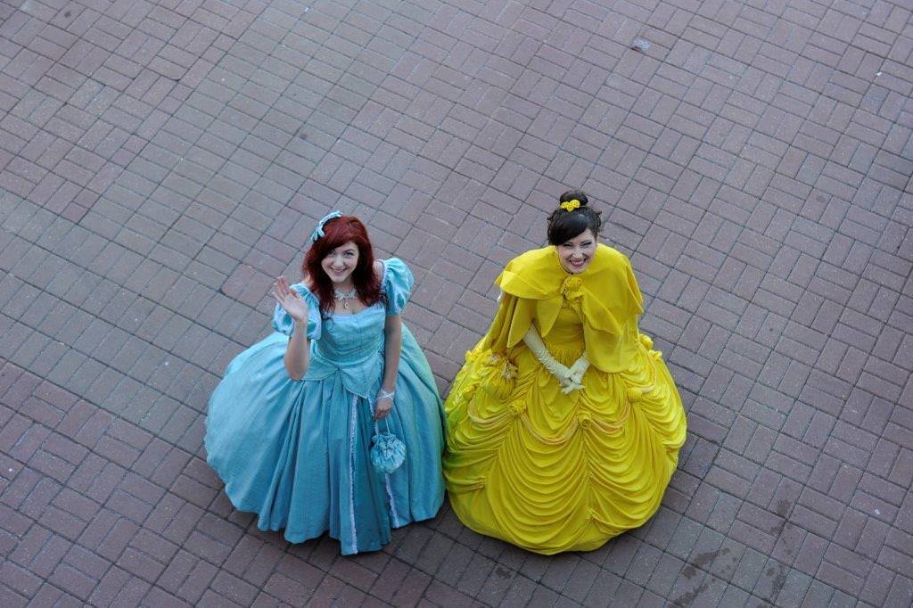 Princesses Ariel and Belle at Walk so Kids Can Talk Fundraiser 2013