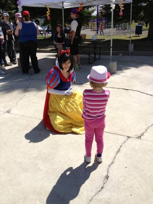 Princess Snow White and Princess Sarah at Westwinds 