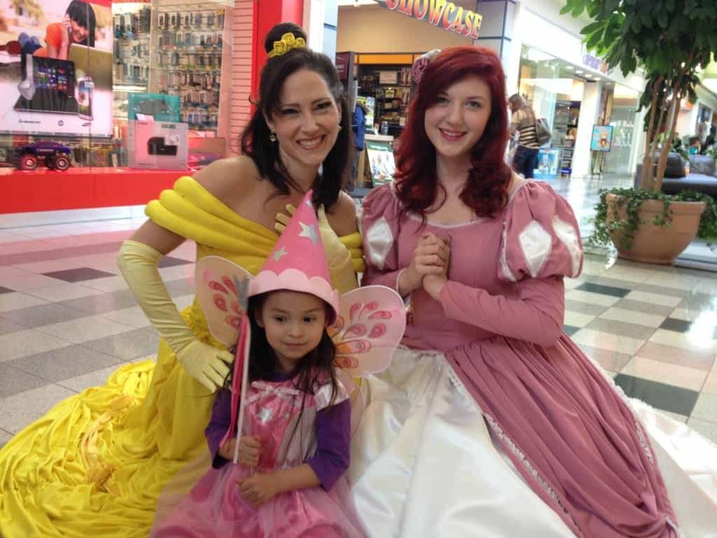 Sitting pretty with the princesses