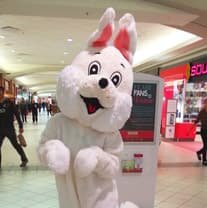 Easter Bunny at Calgary's North Hill Mall