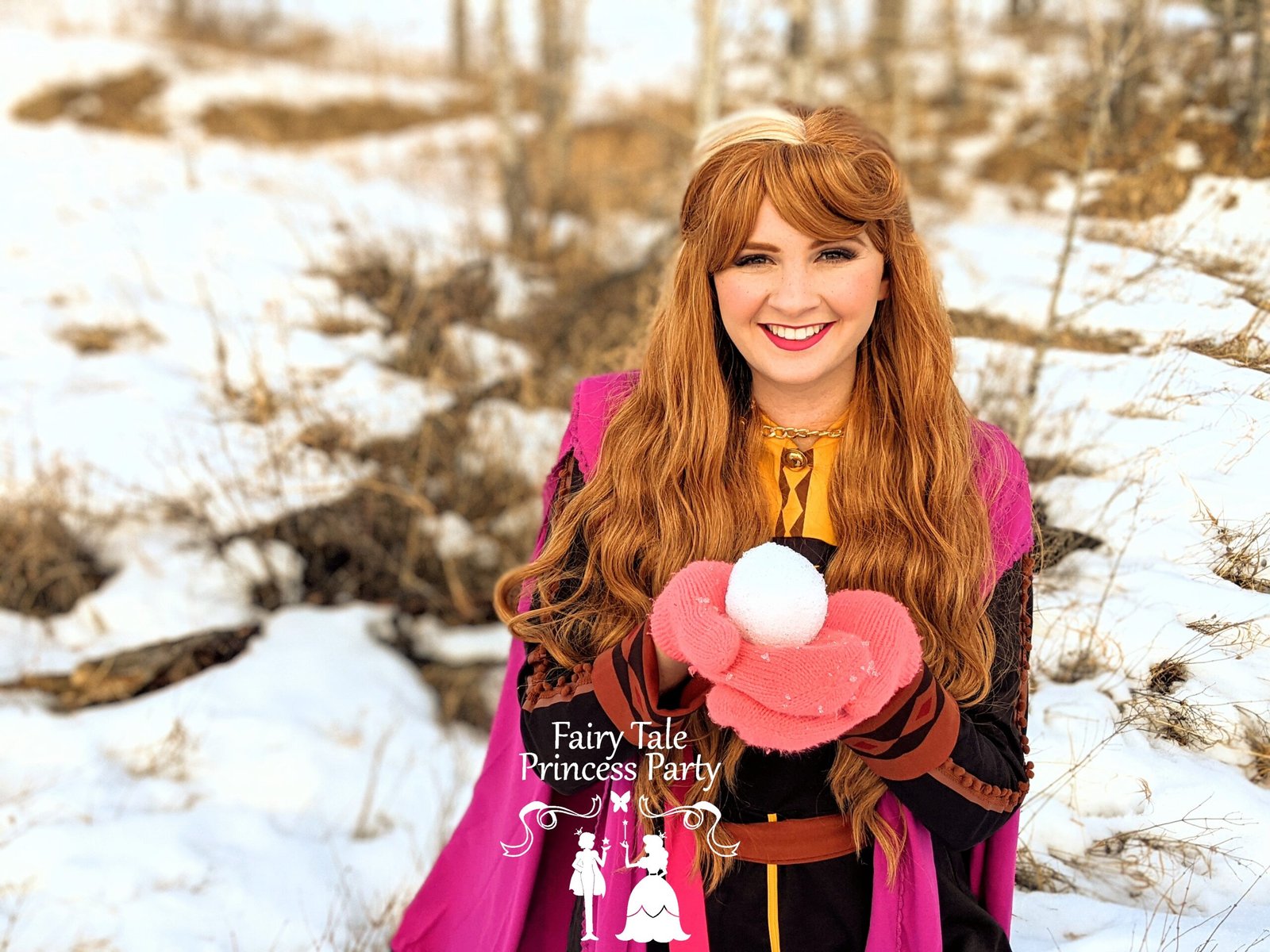 Snow Princess with snowball