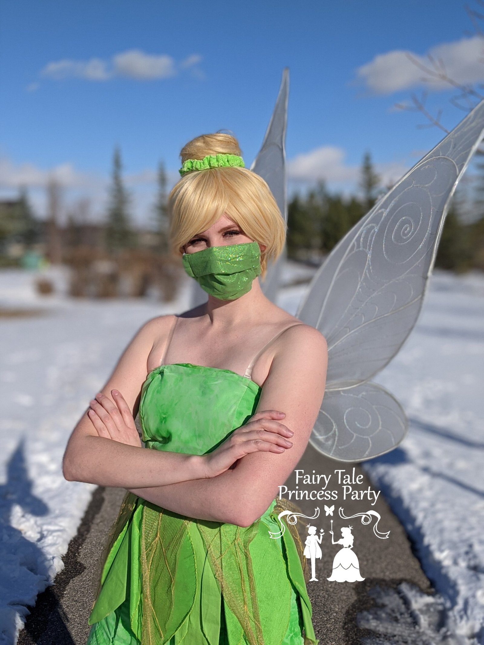 Tinkerbell Fairy Tale princess party with face mask